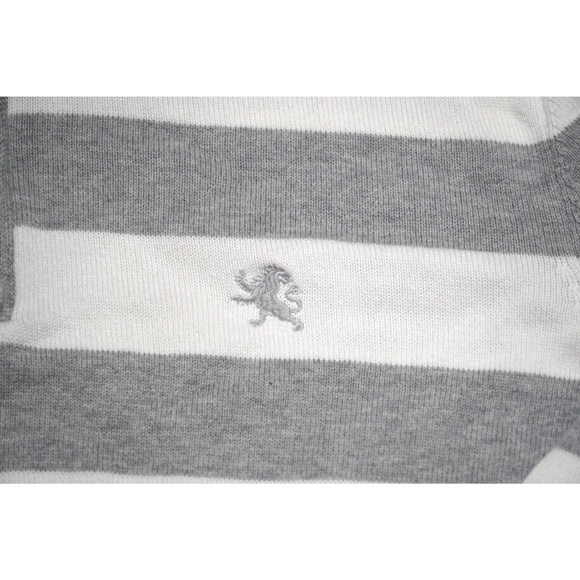 Express Half Zip Grey and White Long Sleeve Men's Size XL - Picture 3 of 5